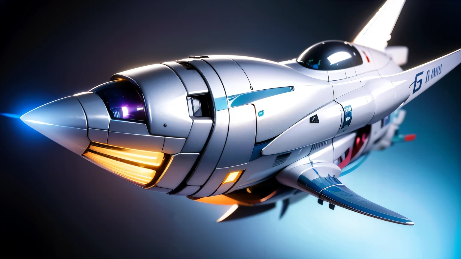 Design a background image,Spaceship as the main body,Incorporating innovative icons、Circuit Diagram、Technology equipment and space exploration elements。Bright and modern colours,Emphasize a sense of technology,Such as blue、Purple and silver。Adding abstract shapes、Lighting effects and motion graphics,4K,Ultra-clear。