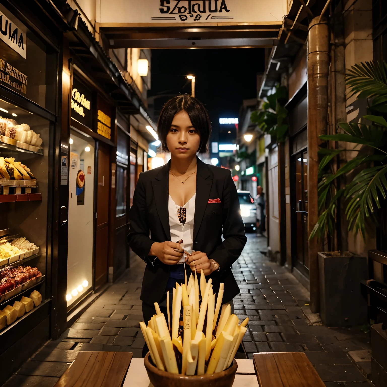 Imagen do Sukuna com o nome Blazer Elote no centro da Imagem