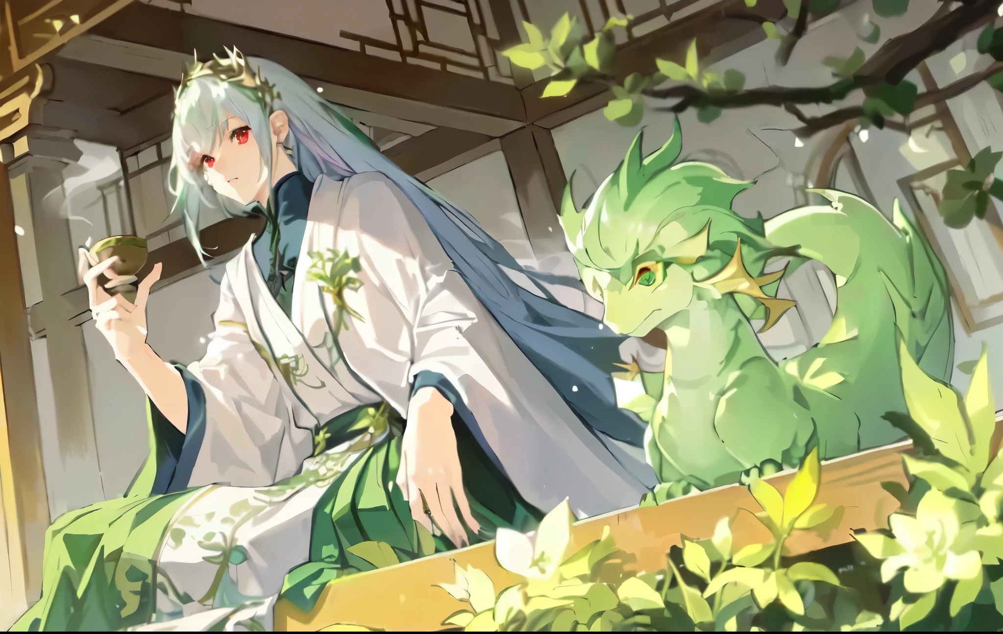 (best quality,ultra-detailed,photorealistic:1.37),anime style,red eyes,pixiv style