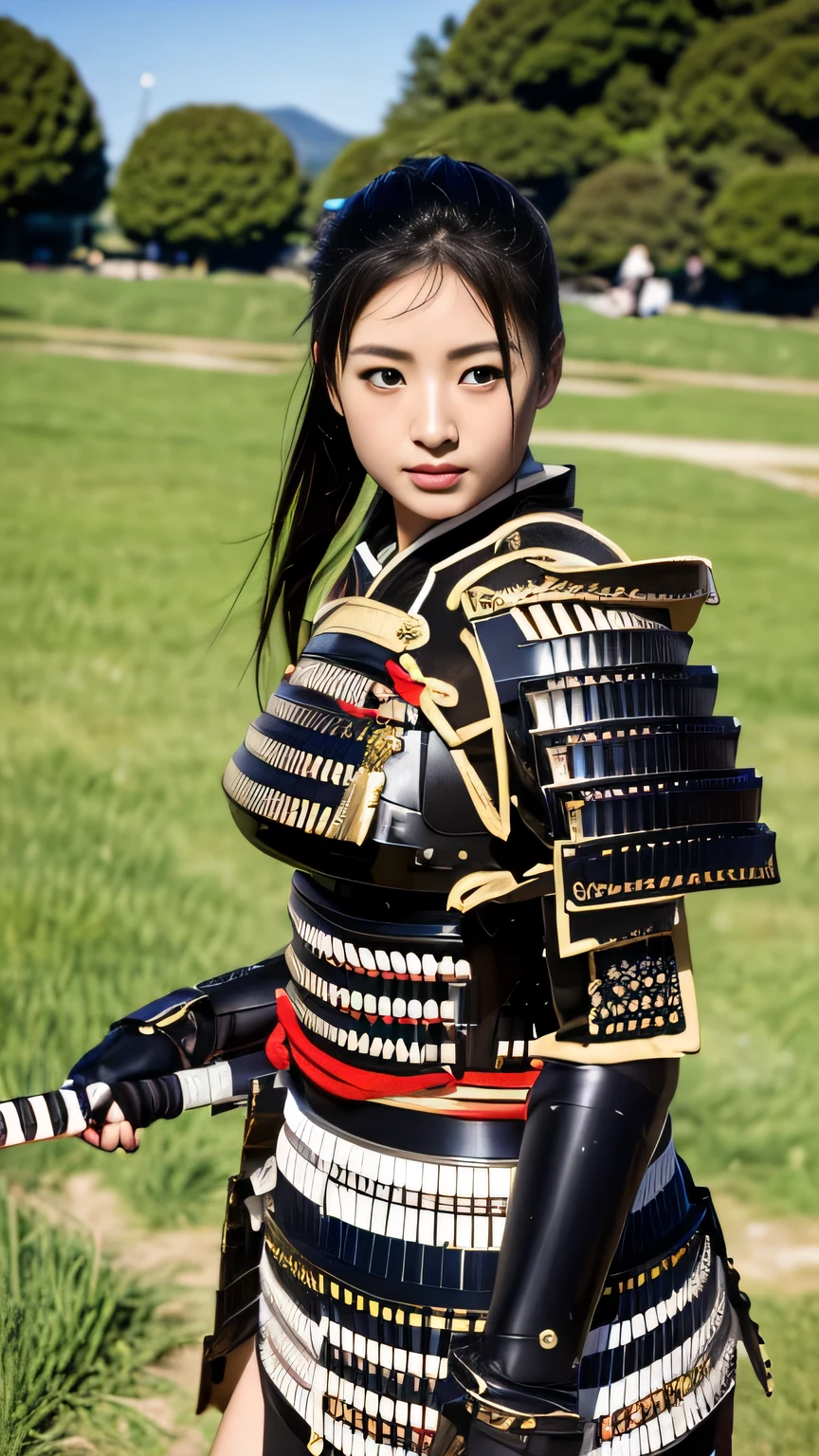 (8k high-quality masterpiece, sexy female G-cup 1 person: 1.3, black perspective: 1.1, ultra-detailed face, double eyelids, transparent underwear, Sengoku samurai, castle, castle, Edo Castle, Azuchi Castle, Himeji Castle, Dejin, Dai, Okehazama battle, armor helmet, samurai, shogun, ronin, stroked chest, open leg), wearing helmet, cosplay, high leg, samurai, armor, armor, sword, Japan helmet, armor helmet, helmet celebration, oda nobunaga, sengoku, warlord, takeda shingen, Date Masamune, samurai,