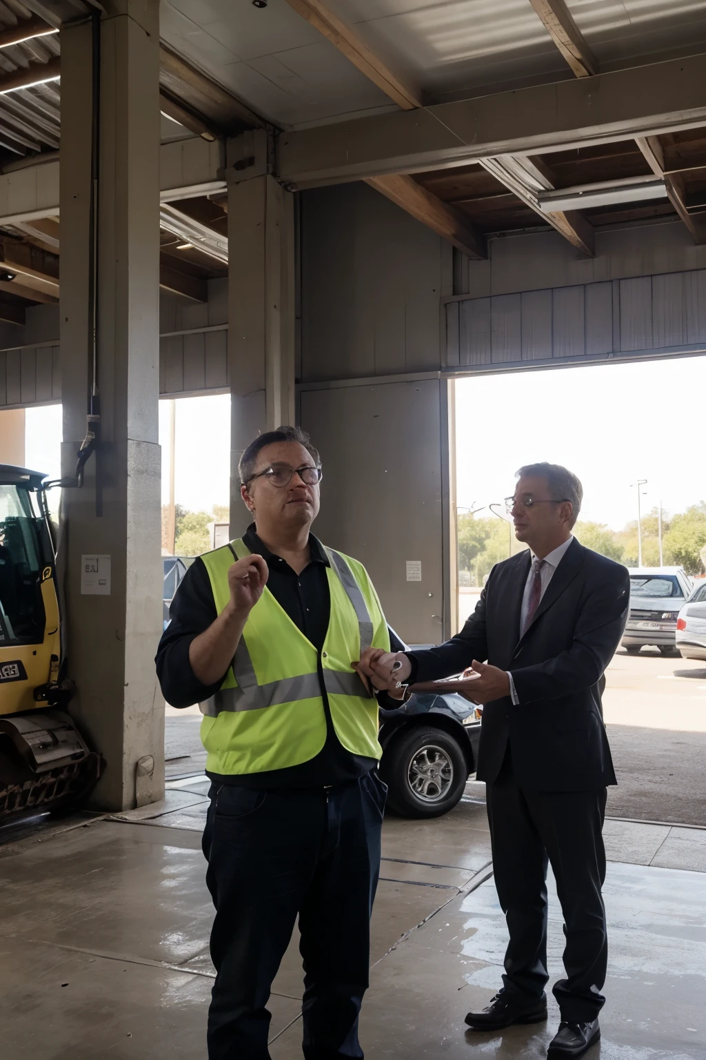 ((mejor calidad)), (detallado), inauguration of a company called komatsu