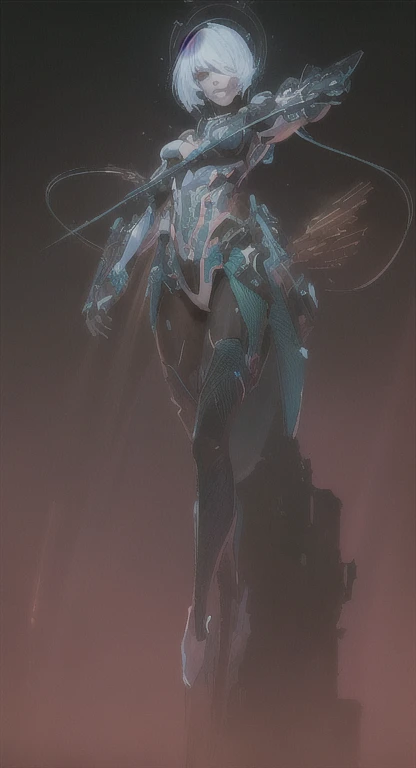 ((La mejor calidad)), ((obra maestra)), (muy detallado:1.3), ..............3D, Beautiful (cyberpunk:1.3) Mujer hacker, peinado corto,pelo corto, Volver al visor, cabello grueso, Terminal de ordenador operativo, Pantalla montada en la cabeza, computer server, Pantalla LCD, fiber optic cable, Logotipo de la empresa, HDR (High Dymanic Range), Trazado de rayos, NVIDIA RTX, Super resolution, Irreal 5, Subsoil Scatter, Textura PBR, Post-procesamiento, Anisotropic filtering, profundidad de campo, maximum sharpness and sharpness, Texturas multicapa, Albedo y Highlight Maps, Sombreado de superficies, Accurate simulation of light-material interactions, proporciones perfectas, Renderizado de octanaje, duotone lighting, ISO bajo, balance de blancos, Regla de los tercios, amplia apertura, 8K RAW, efficient sub-pixels, sub-pixel convolution, glow particles, dynamic  pose