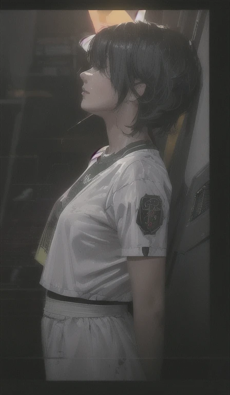 ((La mejor calidad)), ((obra maestra)), (muy detallado:1.3), ..............3D, Beautiful (cyberpunk:1.3) Mujer hacker, peinado corto,pelo corto, Volver al visor, cabello grueso, Terminal de ordenador operativo, Pantalla montada en la cabeza, computer server, Pantalla LCD, fiber optic cable, Logotipo de la empresa, HDR (High Dymanic Range), Trazado de rayos, NVIDIA RTX, Super resolution, Irreal 5, Subsoil Scatter, Textura PBR, Post-procesamiento, Anisotropic filtering, profundidad de campo, maximum sharpness and sharpness, Texturas multicapa, Albedo y Highlight Maps, Sombreado de superficies, Accurate simulation of light-material interactions, proporciones perfectas, Renderizado de octanaje, duotone lighting, ISO bajo, balance de blancos, Regla de los tercios, amplia apertura, 8K RAW, efficient sub-pixels, sub-pixel convolution, glow particles, dynamic pose