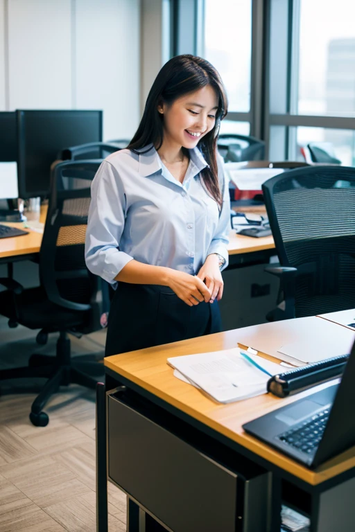 Working company employee