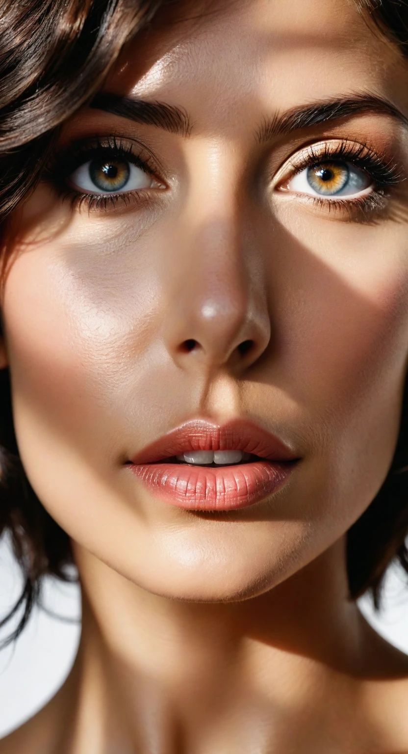 (best quality,ultra-detailed,realistic:1.37),professional,vivid colors,bokeh,portrait,beautiful detailed eyes,beautiful detailed lips,extremely detailed eyes and face,long eyelashes,contrast lighting,Natalie Imbruglia (1.90 meters tall, puffy face and lips) on the left side of the frame, Katie Melua (1.60 meters tall, highly detailed faces and imperfect skin) on the right side of the frame, dramatic perspective, studio lighting,medium: raw professional photoshoot,warm color tones,soft focus,subtle textures,large canvas size,depth of field.