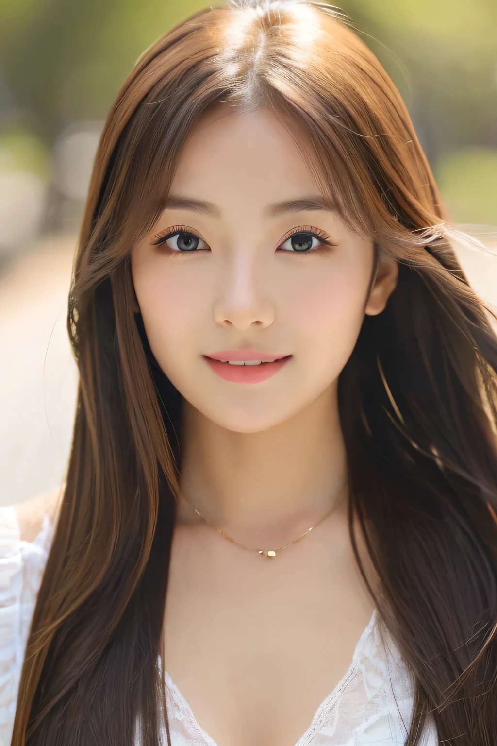 (((8k,Attention to detail,Attention to detail、highest quality,masterpiece,Attention to detail,alone))),RAW Photos & Realistic atmosphere,Beautiful dark eyes,Mouth Details,Glossy Lips,Thin eyebrows,beautiful Eyes、Soft white skin that shines in every detail、Her deep black eyes are very beautiful,Lip details、Very beautiful face,Very beautiful face、A vivid face,beautiful, Glowing Lips,beautiful Eyebrows,Infinite Reality, Realistic Young Gravure Idol,Very cute woman , Young Gravure Idol, Young Gravure Idol, とても美しくてかわいいbeautiful 21 year old beauty,Incredibly beautiful and elegant,beautiful 21 year old beauty,Natural soft light,(Shiny Hair,,beautiful and kind eyes:1.5),A kind smile,Shapely breasts,Long Hair,beautiful posture,No makeup,A little look at the camera,Red Shirt,
