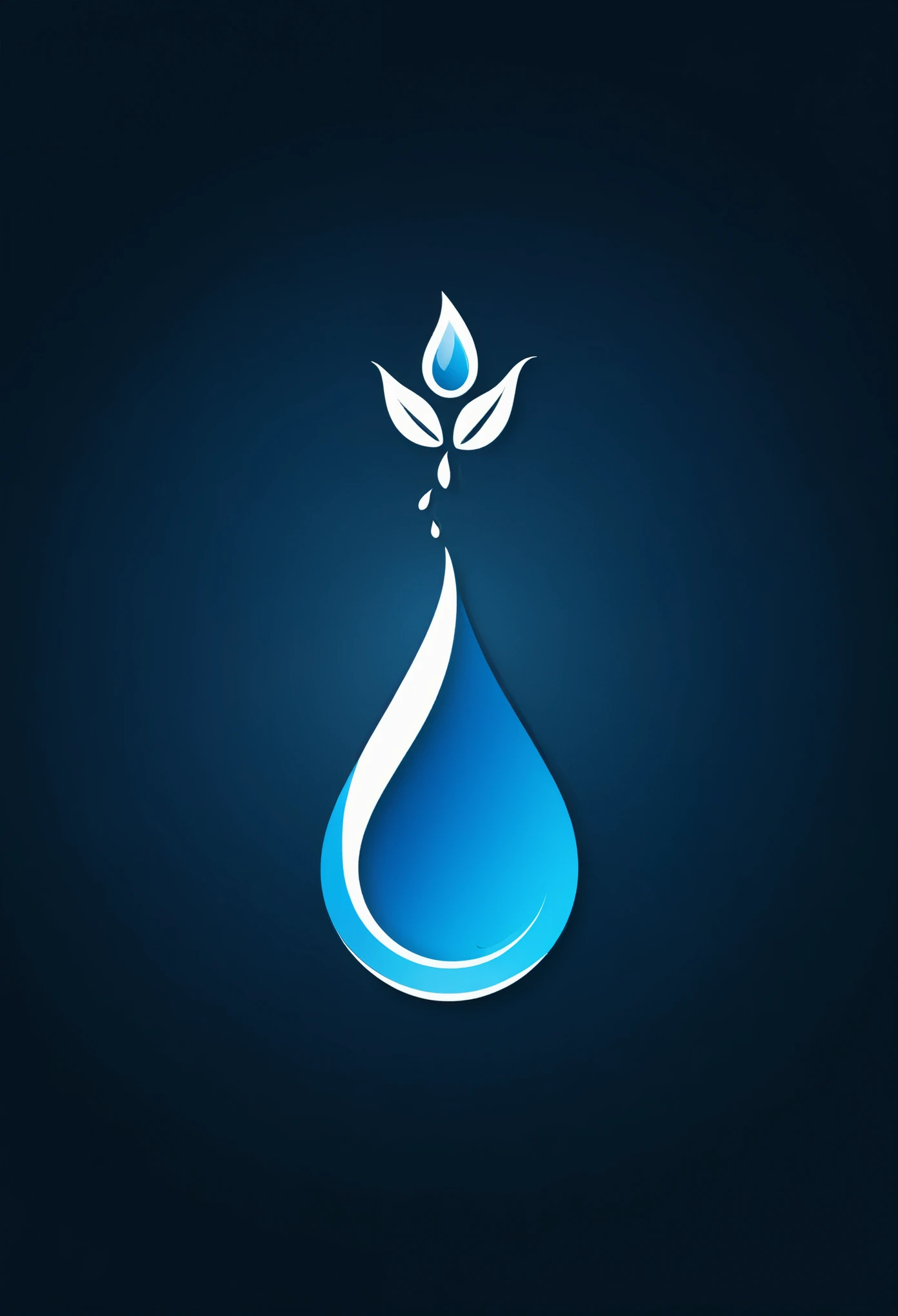 Water drop environment logo