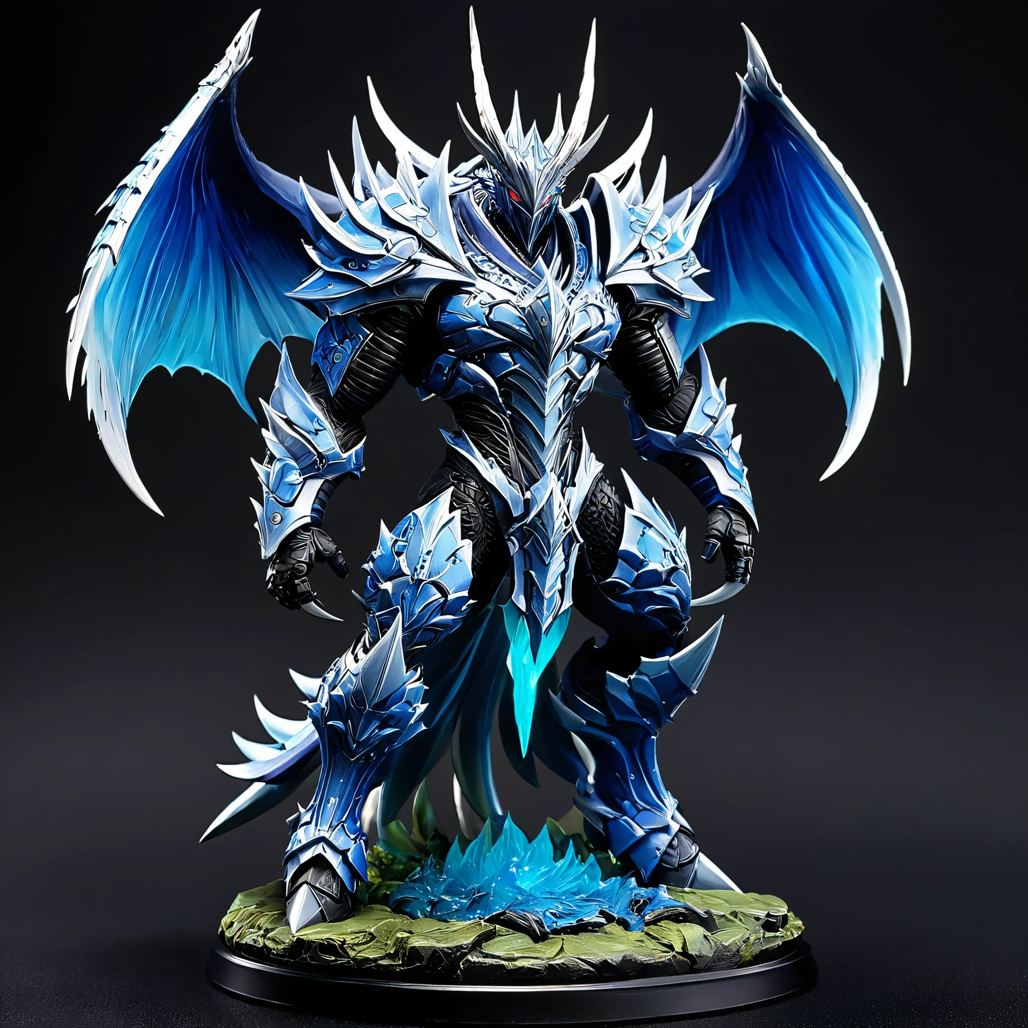 epic concept anime figurine of concept video game bosses, highly complex detailed and intricate designs, figurine is professionally painted in various color schemes, painted