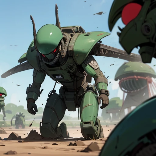Aliens vs samurais in argentina