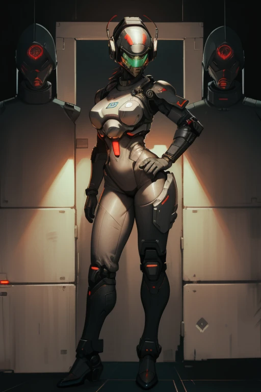 score_9, score_8_up, score_7_up, score_6_up, score_5_up, synth \(vader-san\), full-length portrait, synthspecies, synthhead, black body, pink eyes, blush, large breasts, featureless breasts, thick thighs, sexy position, bedroom eyes, by darkgem, science fiction, futuristic, bedroom, three fingers, vagina, sexy, seductive, teasing, slit pupils, Beautiful eyes, photorealism, realistic, real