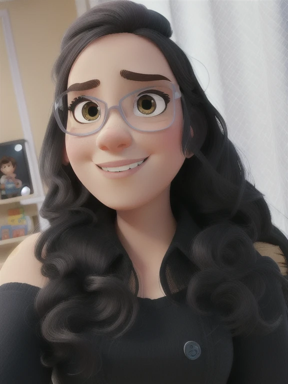 Uma Mulher estilo Disney pixar, alta qualidade, melhor qualidade