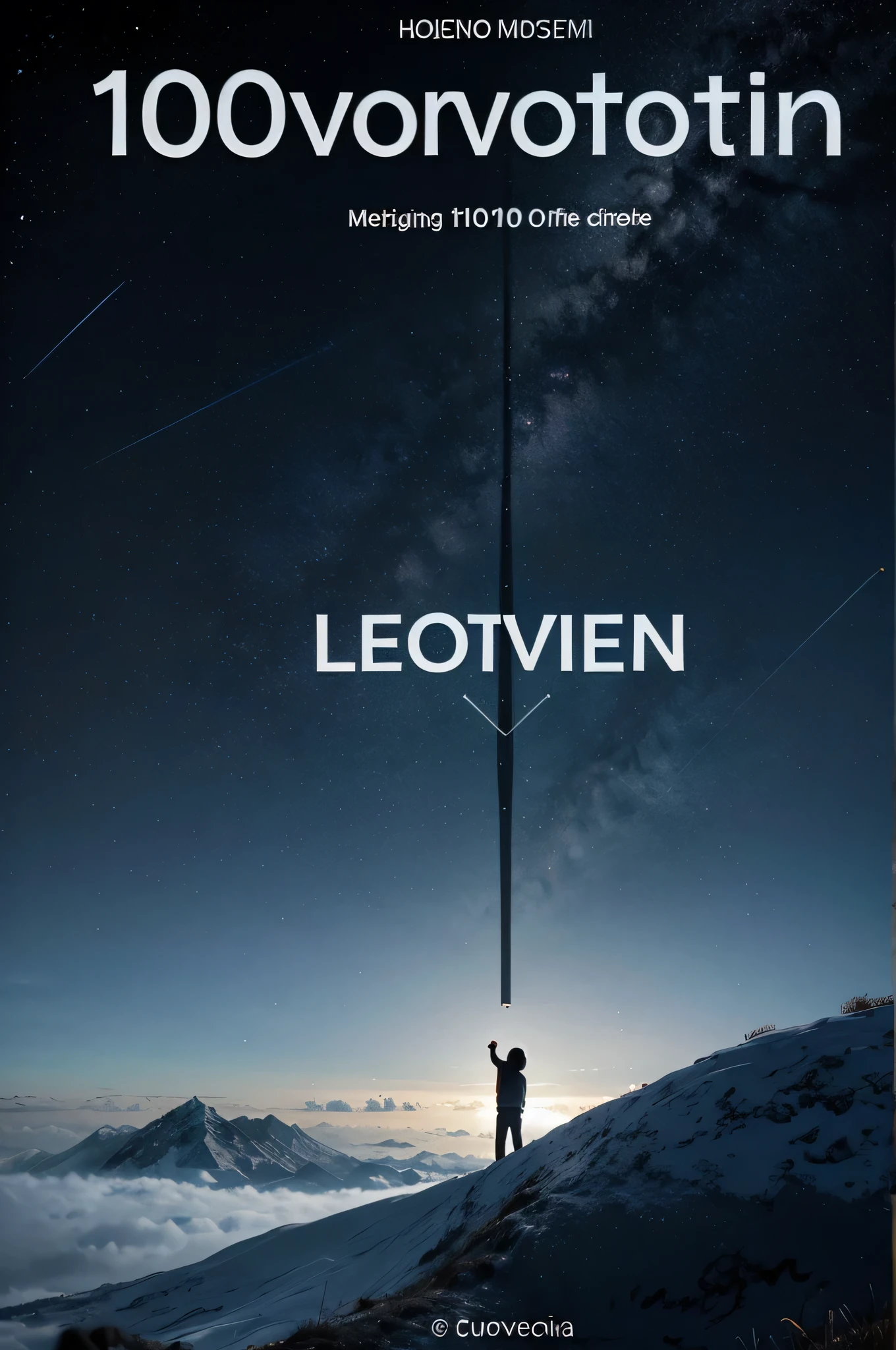 A cover for an ebook with the name 100 motivational video scripts , com o tema escuro