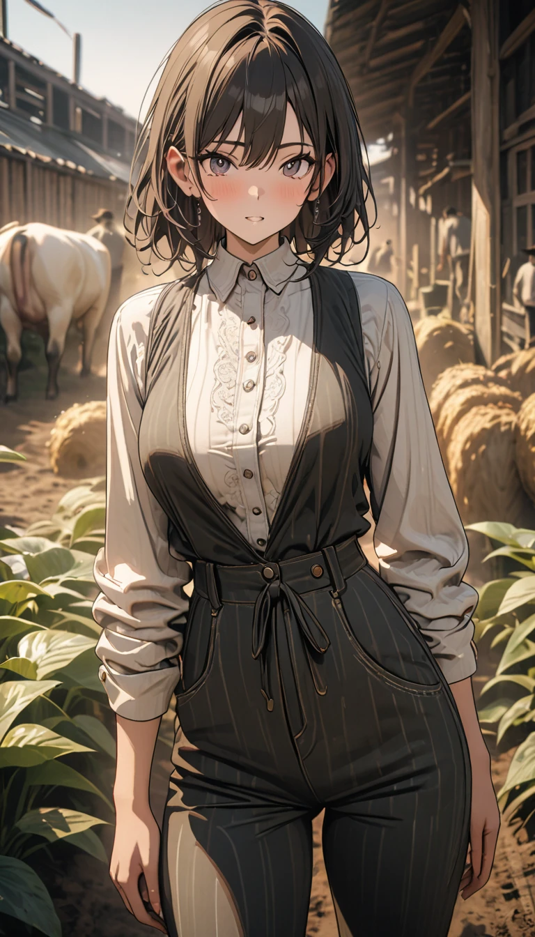 Farmers,8k,high quality,masterpiece,very good,Rich details