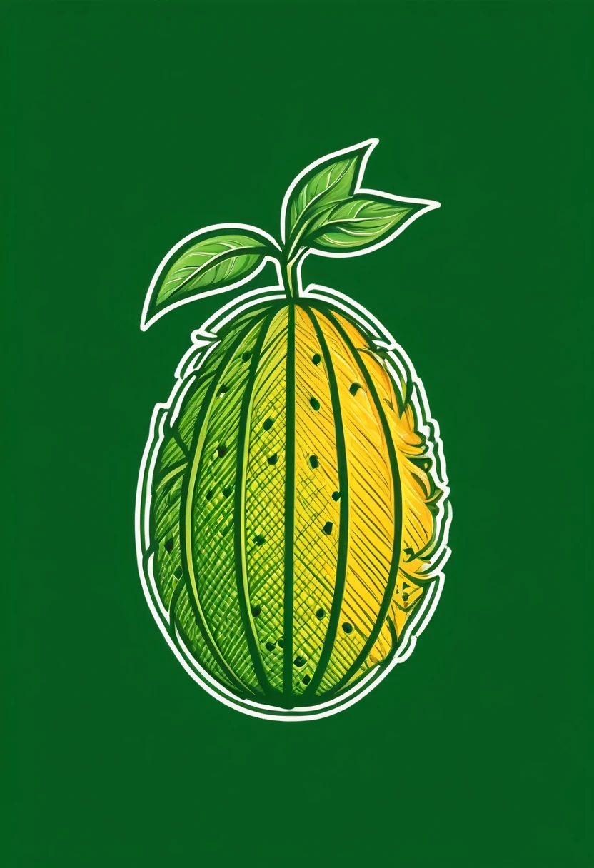 Graphics and lines Mango Fruit shaped into a grenade bomb use for business logo