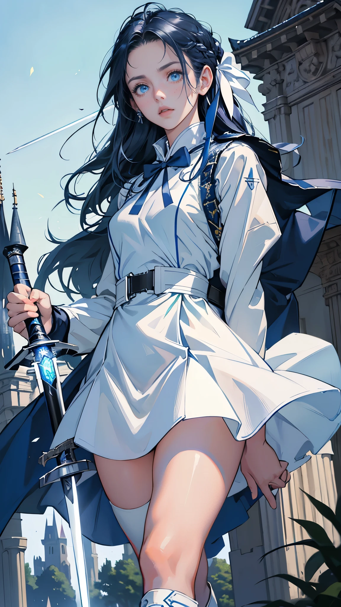 (Very delicate and beautiful:1.2)super model,,Beautiful breasts,voluptuous,【bike shorts】,,【3girls】,,Highest quality, High resolution, 8k,mini skirt.Three people.uniform.Mechanical Sword.Looking down on.Three peoplegirlが視聴者をLooking down onながら踏みつける.laugh at