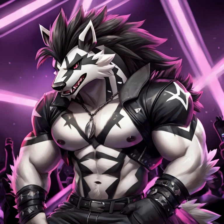 detailed, detailed eyes, detailed hands, adult male, solo, obstagoon, nude, naked, dat ass, big butt, looking at viewer, looking back at viewer, grin, smug, arrogant,