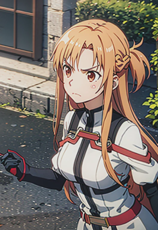 SO-Asuna,alone,Angry face,Town