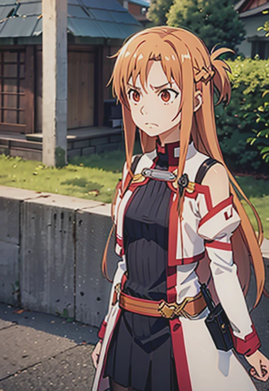 SO-Asuna,alone,Angry face,Town