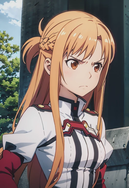 SO-Asuna,alone,Angry face,Town