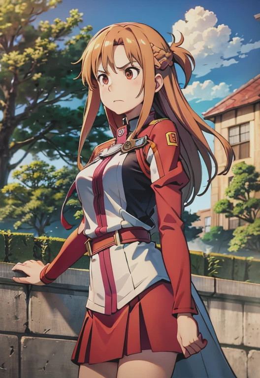 SO-Asuna,alone,Angry face,Town