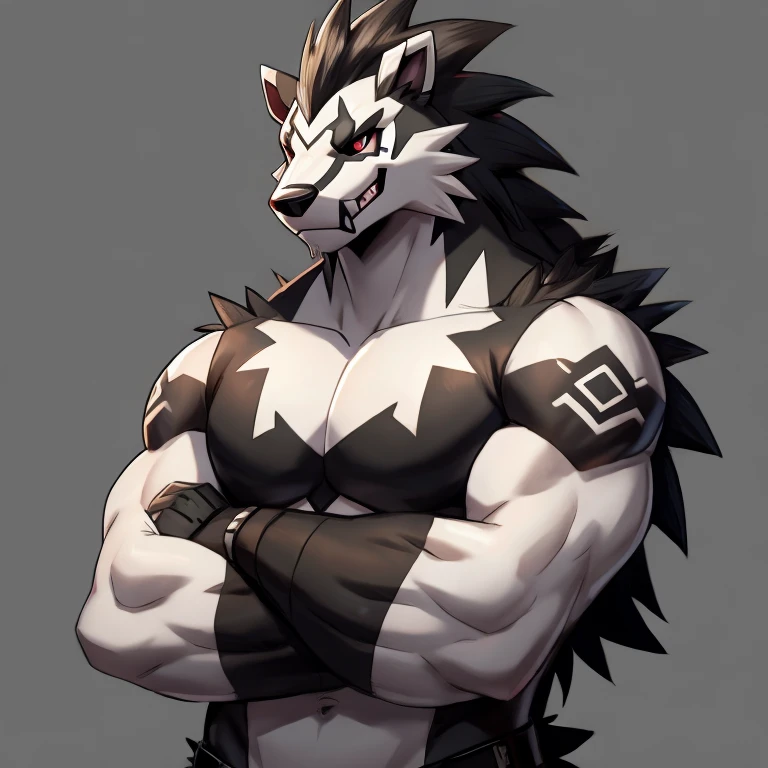 Pokemon Obstagoon,  arms crossed