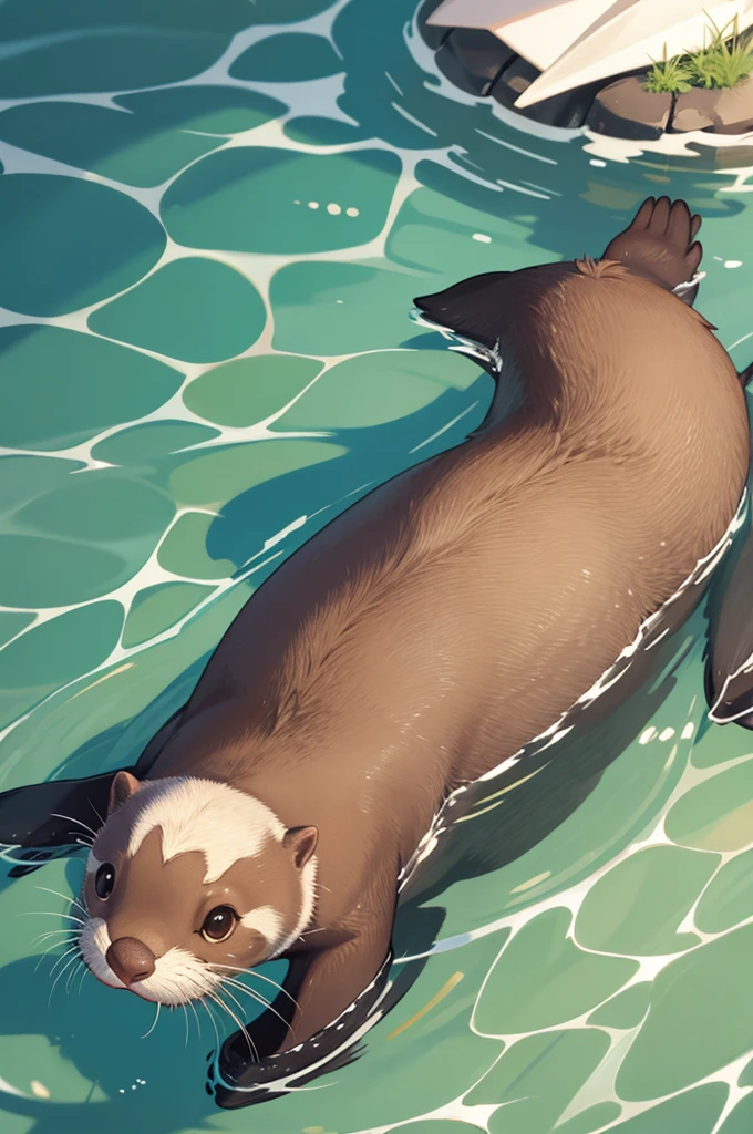 One otter