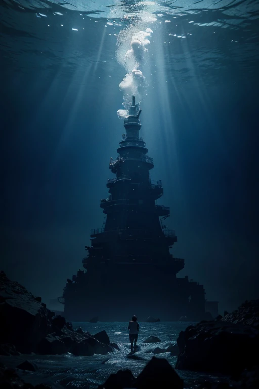 Under the deep ocean
