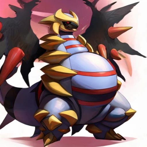 Pokemon giratina, huge belly, 