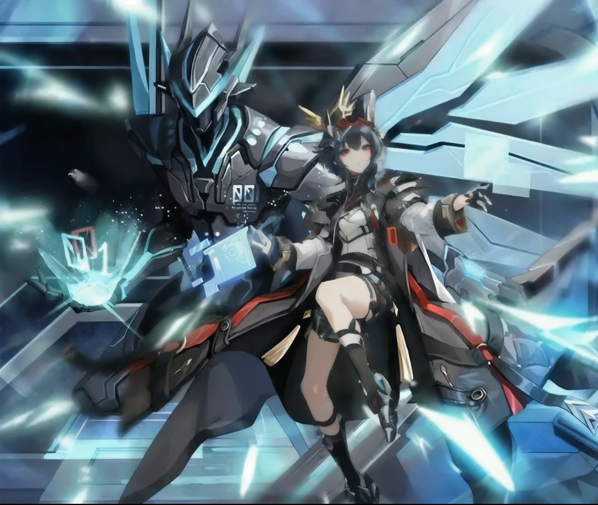 (best quality,4k,8k,highres,masterpiece:1.2),ultra-detailed,(realistic,photorealistic,photo-realistic:1.37),long black hair,beautiful red eyes,anime character,female,portraits,soft lighting,colorful,delicate features,detailed clothing,dynamic pose,background scenery,lively expression,accessories shining,sparkling eyes,long eyelashes,rosy cheeks,vivid colors,deep contrast,emotionally captivating