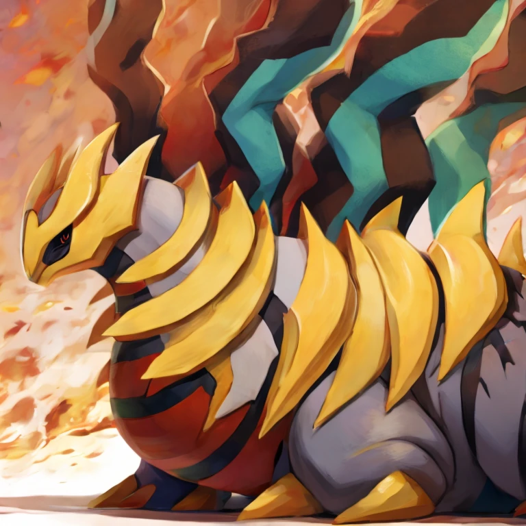 Obese Pokemon giratina, profile 