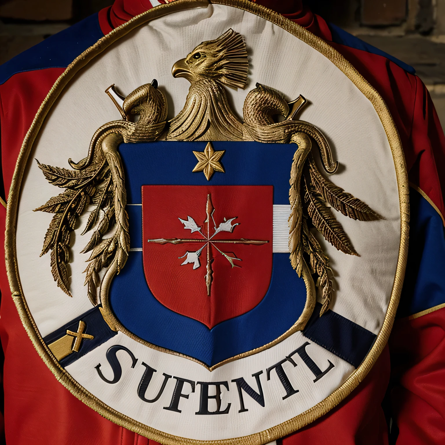 Coat of arms with the surname Albarrán