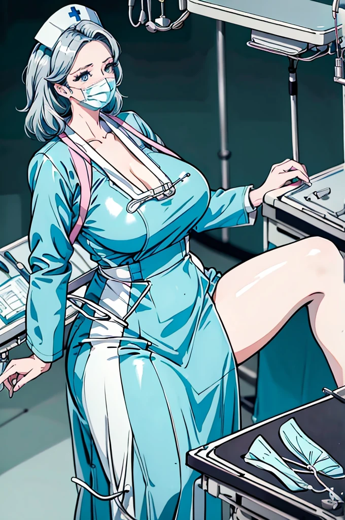 nurse uniform,hospital, latex nurse suit,nurses,busty,elbow gloves,labcoat,white hair woman,white eyes , gigantic ,medical instruments,asian nurse,two nurses,speculum,examination room,oversize ,big ass ,strap on, lay on table ,legs spreaded,giving birth,gyno chair , dentist,Milf,latex,grey uniform,oversize breasts
