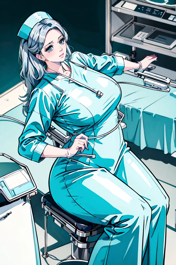 nurse uniform,hospital, latex nurse suit,nurses,busty,elbow gloves,labcoat,white hair woman,white eyes , gigantic ,medical instruments,asian nurse,two nurses,speculum,examination room,oversize ,big ass ,strap on, lay on table ,legs spreaded,giving birth,gyno chair , dentist,Milf,latex,grey uniform,oversize breasts