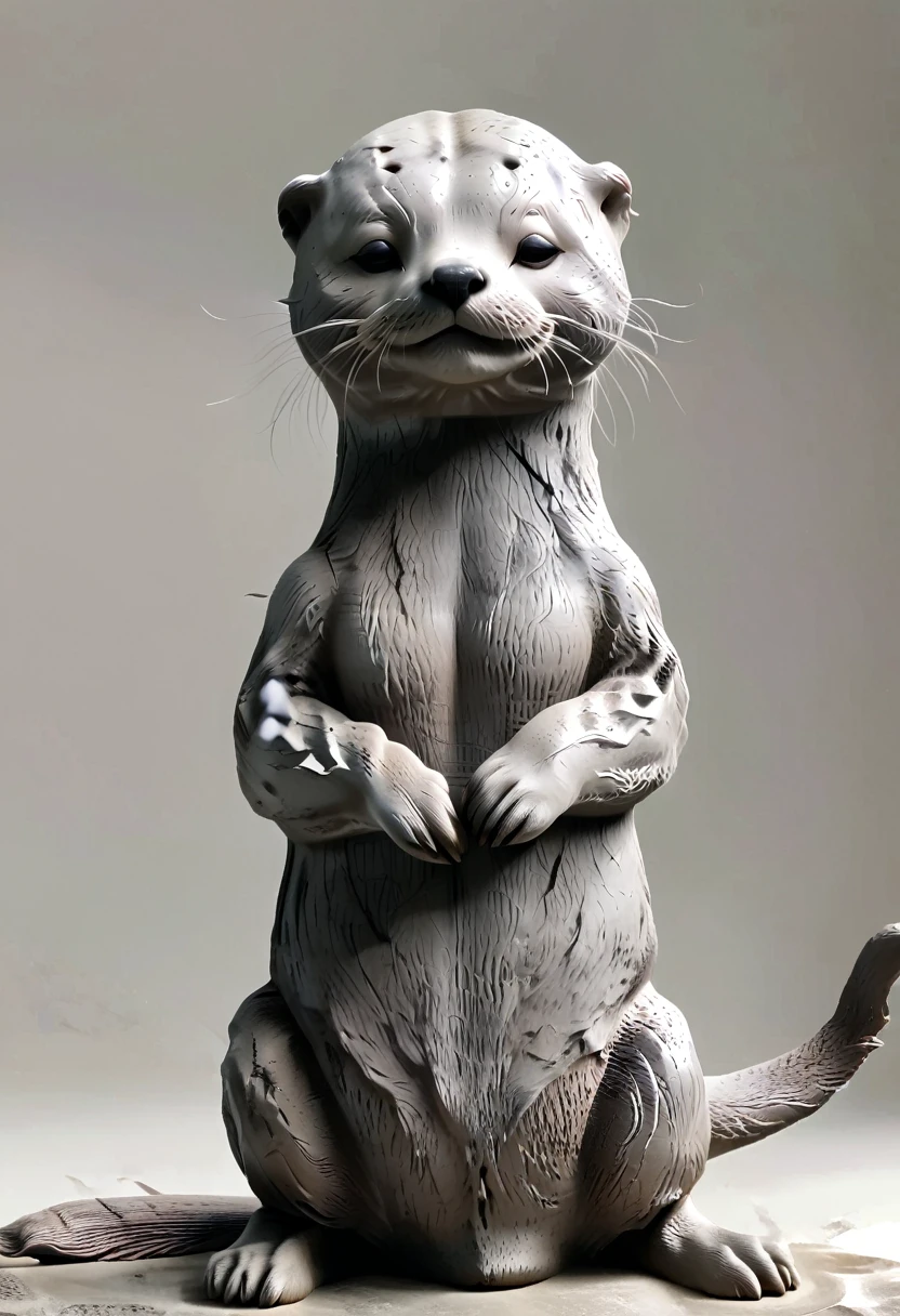 High-resolution images,masterpiece,best quality,An Otter