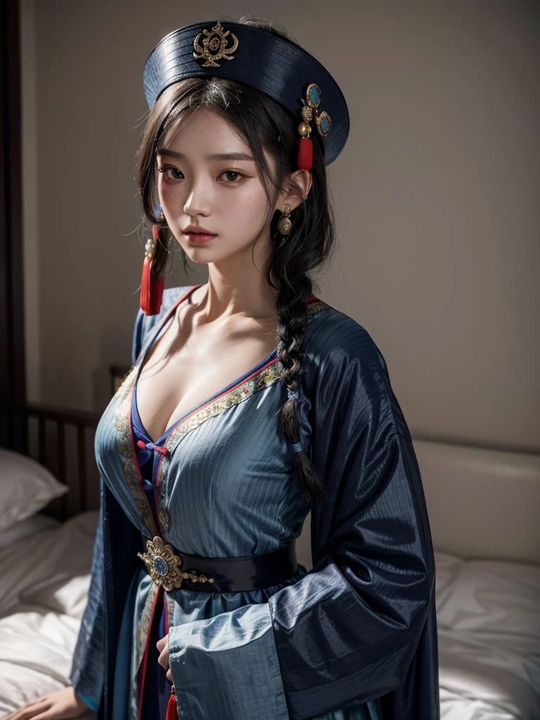 (RAW shooting, Photoreal:1.5, 8k, highest quality, masterpiece, ultra high resolution), Sengoku, fire事, いたるところで燃え上がる戦fire:1.3, perfect dynamic composition:1.2, Highly detailed skin and facial textures:1.2, Slim female samurai with a sharp Japanese sword:1.3, Fight:1.2, beautiful and aesthetic, cute and sexy beauty, perfect style:1.2, wear elaborate rings, fire, water, Wind, thunder, ice, Fair skin, very beautiful face, (Medium chest, Chest gap), (embarrassing smile, The expression on your face when you feel intense caress, Facial expression when feeling pleasure), (Wearing a sexy Sengoku uniform:1.1, off shoulder), (beautiful blue eyes, Eyes that feel beautiful eros:0.8), (Too erotic:0.9, Bewitching:0.9), full body shot,