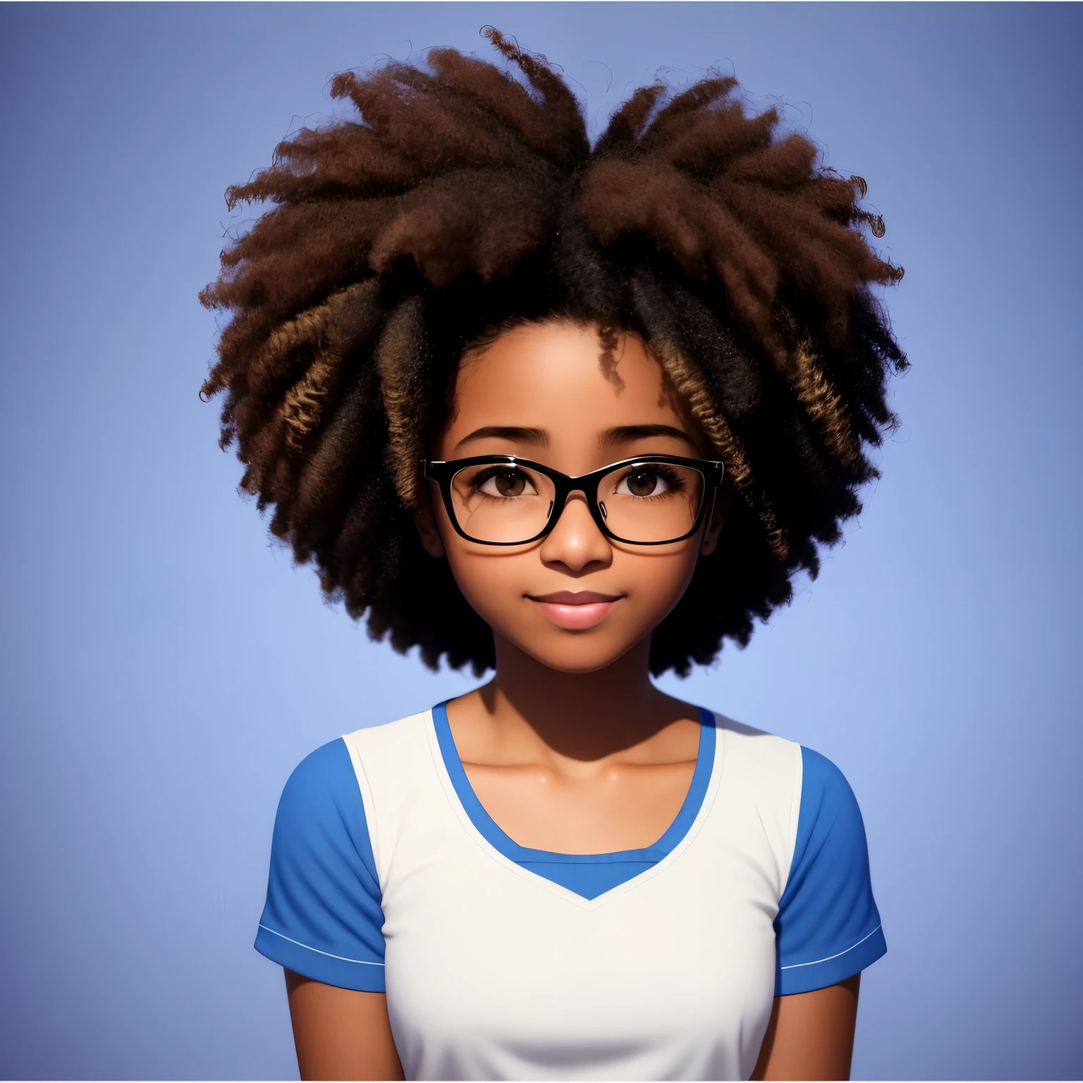 Young smiling male with square glasses and blue shirt, chico aracaju meme, memes do chico aracaju
Garota afro descrita com os cabelos longos e relaxados, estilo visual novel cg 2d, garota anime enriquecida por detalhes realistas, imagem em preto e branco, estilo de desenho noturno, visual novel cg de estilo surrealista, render 3d de uma garota afro bonita, foto em negrito, estilo visual novel cg, visual novel cg anime, digital illustration