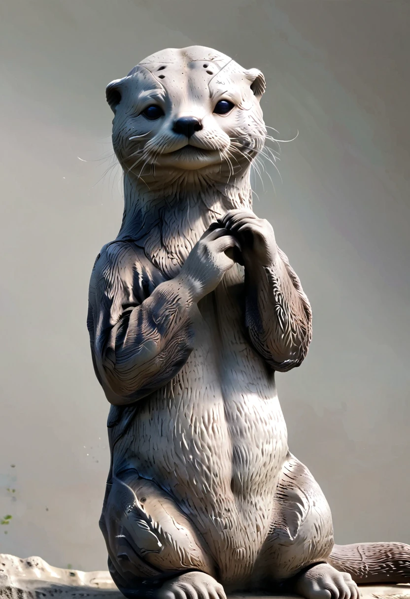 High-resolution images,masterpiece,best quality,An Otter