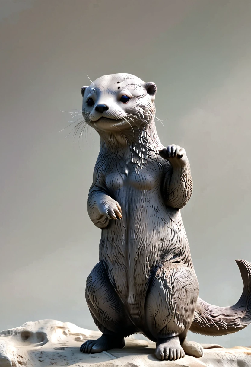 High-resolution images,masterpiece,best quality,An Otter