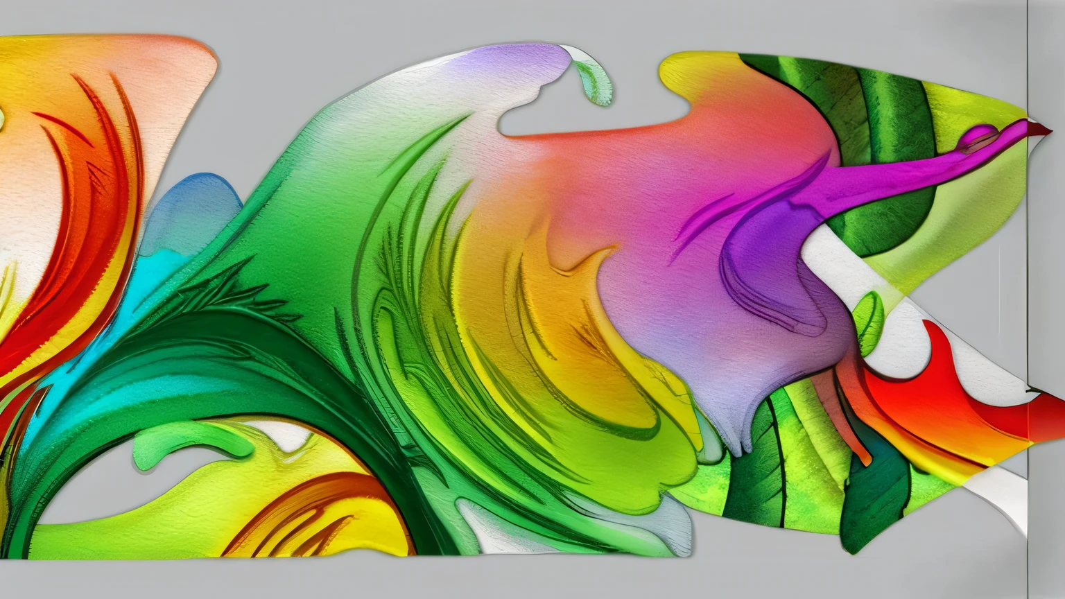 Please create a banner for the "Emotional Fantasia" collection. The banner should feature bright colors and incorporate abstract elements. Aim to express the breadth and complexity of emotions. Additionally, include elements that evoke a fantastical world in the banner.