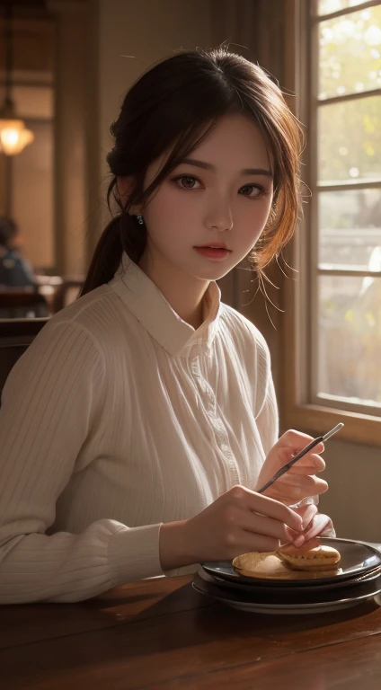 Tabletop, highest quality, figure, Very detailed, In detail, High resolution, 8k wallpaper, Perfect dynamic composition, Beautiful fine details, woman's fashion fluffy winter clothes,Short Bob Hair,Center of chest, Natural color lip, Bold sexy pose,smile,Harajuku、20-year-old girl、cute、sexy shot looking at camera