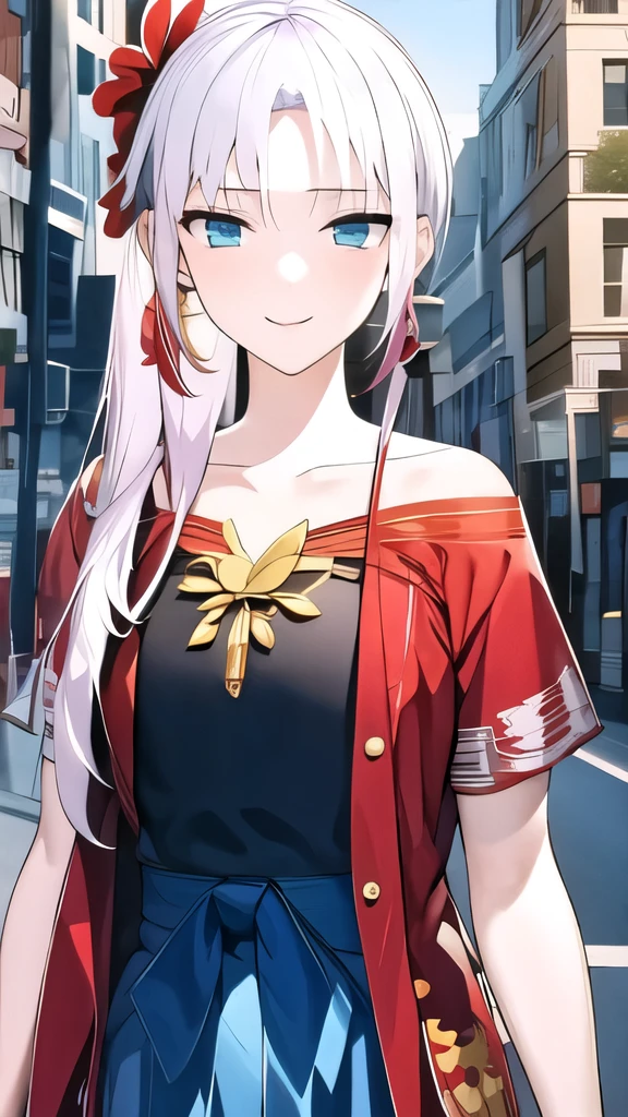 yaya,street,bored,Looking at the screen