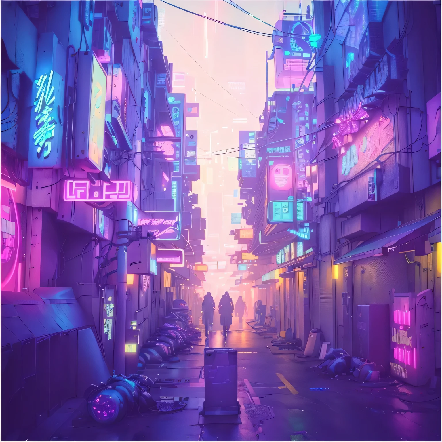 Neon lights on the city streets at night, Vapor Wave Light, Futuristic Street, Steam Pau City, Cyberpunk Street, Cyberpunk atmospheres, Cyberpunk atmosphere, hyper-realistic cyberpunk style, Vaporwave lighting, Neon Street, Cyberpunk Steamwave, Cyberpunk atmosphere, Neon City, Bepple!!, Cyberpunk Dream, Bepple daily art, Cyberpunk neon lights