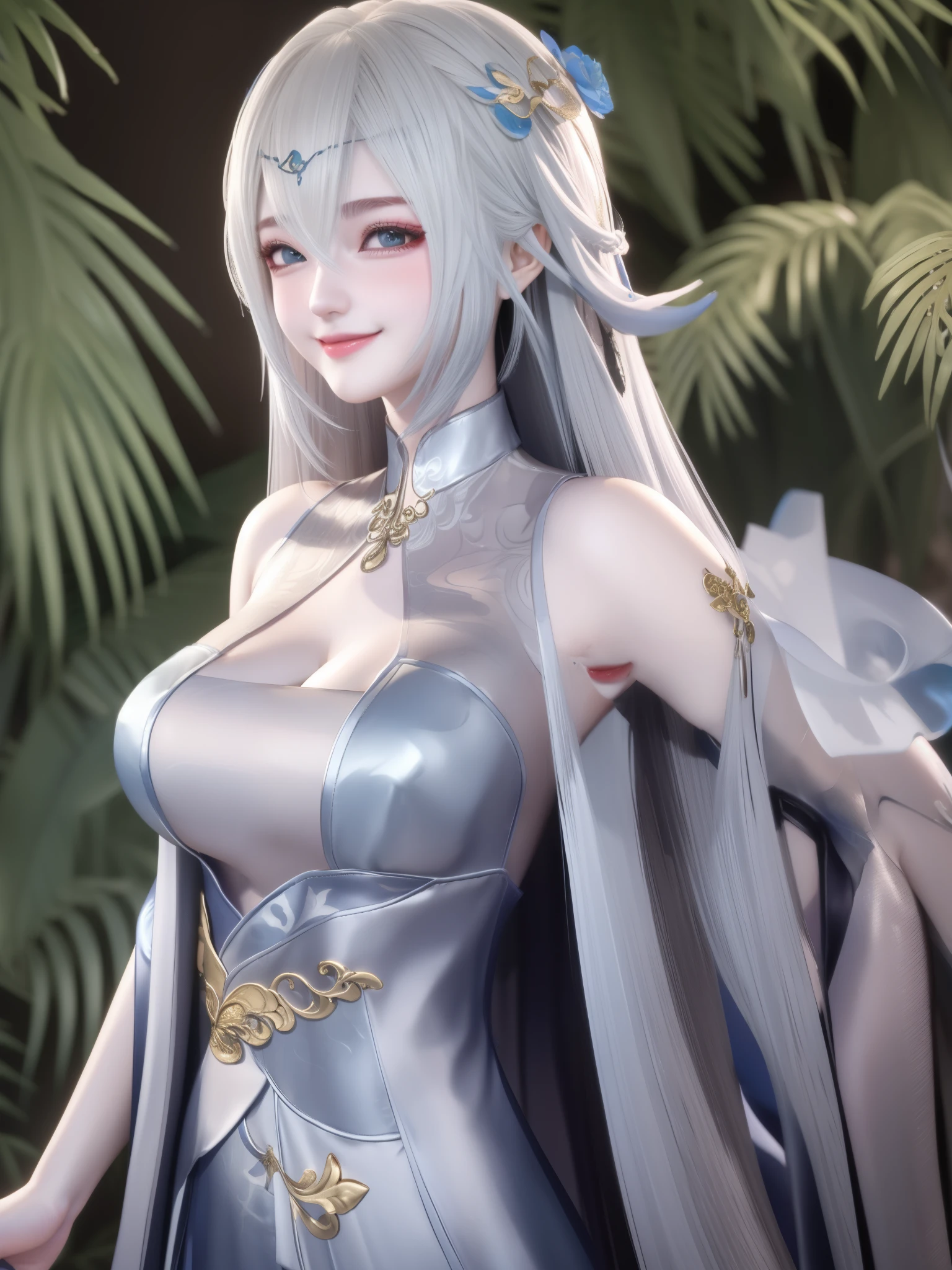 1girls,dragon girls,with hair,long dress sheld,smile