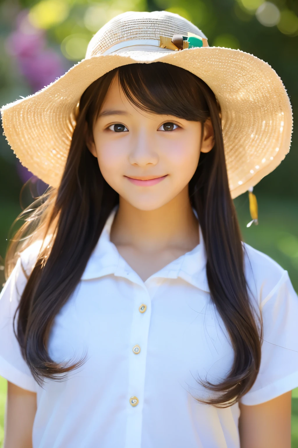 13 years old、hat、瞳がshine、目がbeautiful、Lively、beautiful、Lively、shine、beautifulなhat、