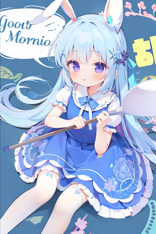 best quality, masterpiece, Extremely detailed, Detailed background, 1 Girl, Solitary, Long hair, flower, Blue Hair, White background, pink flower, Simple background, contour, Upper Body, shirt, white shirt, white flower, bow, Bangs, Purple Eyes, Yoko, blush