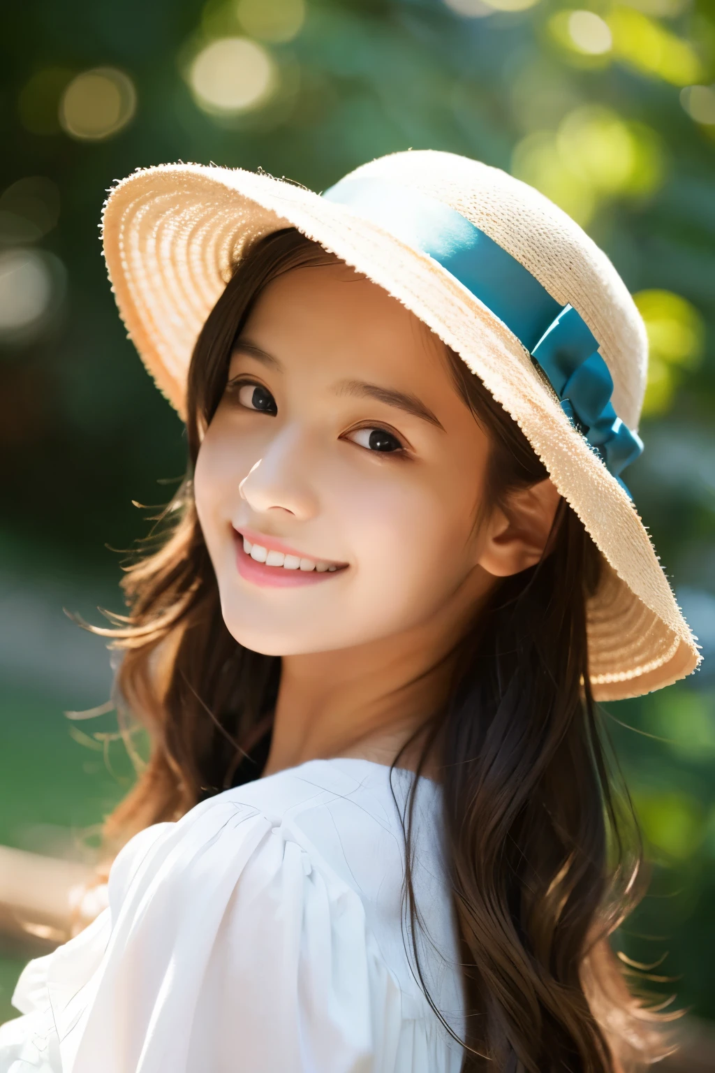、hat、瞳がshine、目がbeautiful、Lively、beautiful、Lively、shine、beautifulなhat、