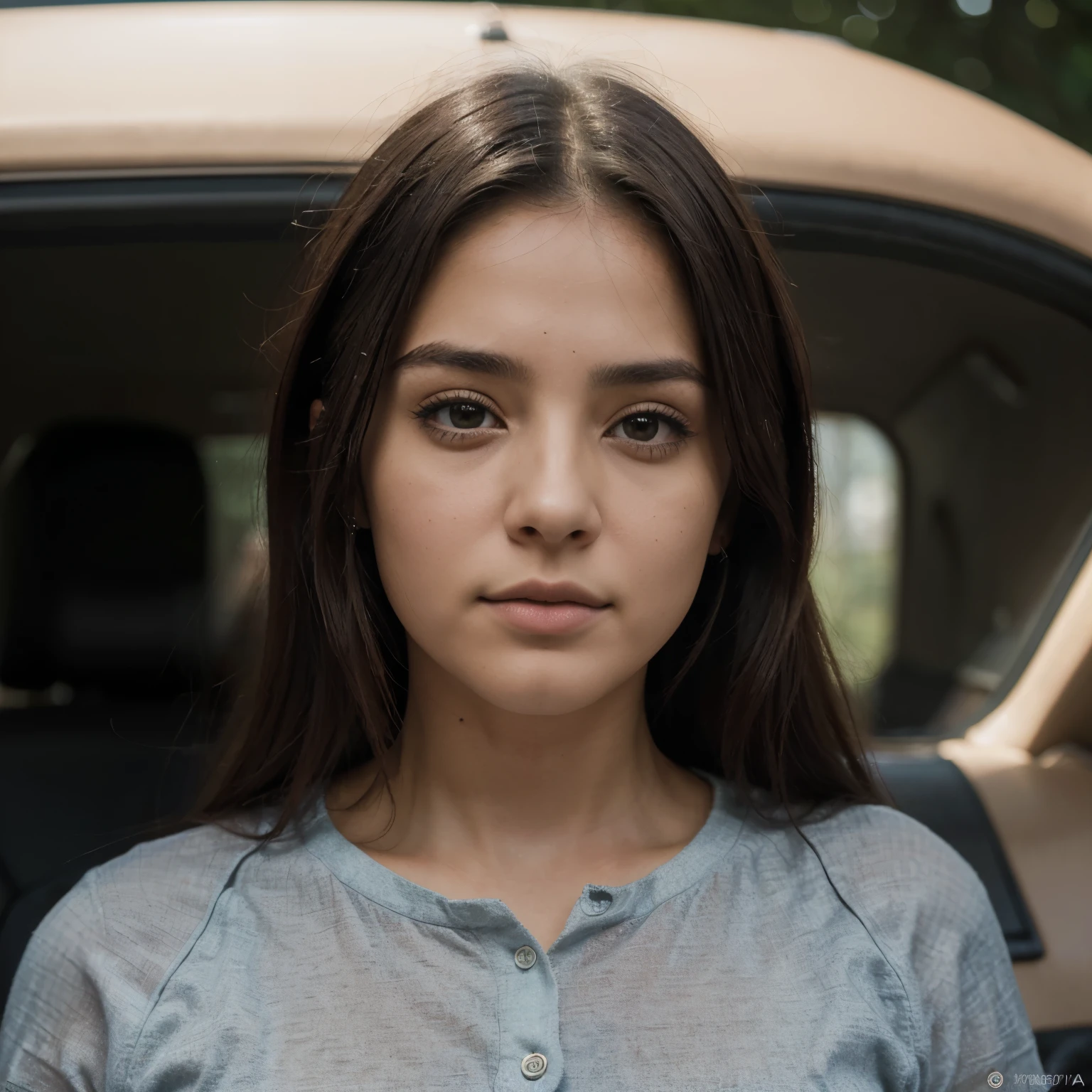 ((mejor calidad)), ((Obra maestra)), (detallado), cara perfecta (8k, fotorrealista, foto cruda, mejor calidad: 1.4), (1 chica), Hermoso rostro, (cara realista), (pelo cobrizo, cabello corto:1.3), cabello suelto y despeinado , ojos realistas, beautiful dark brown eyes , (piel realista), piel morena , (physicist :gordita ), estilo alternativo ,absurdos, atractivo, ultra high resolution, ultra realista, Muy detallado, proportion 