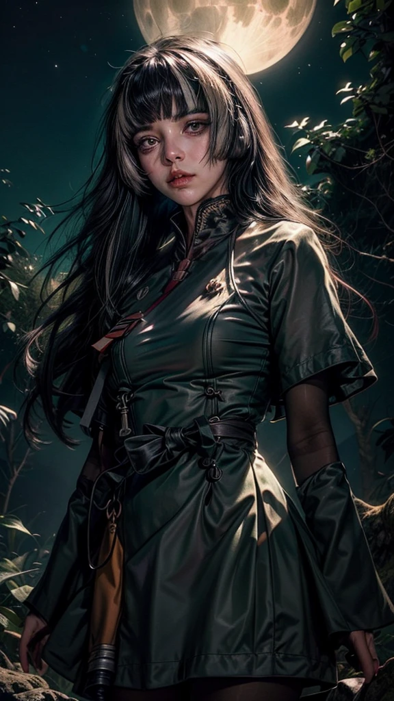 "((inocente)) garota, Hora dourada, prado sonhador, ethereal, Caprichoso, flowing dress, luz solar suave, encantador, Asas de borboleta, (nuvens pastel), liquid reflections, 1 garota num lago congelado, nome, night and starry sky, trees, flores, a garota usa uma jaqueta de couro vermelho, blusa preta e calsa marrom, foco no rosto dele, seus cabelo com o ventos, cabelos cacheados de tom escuro, ela olha para lua e as estrelas, parece triste, is accompanied by a frightening shadow, she is accompanied by monsters, 1 garota de cabelos escuros e cacheado, garota, (((pose de corpo inteiro))), (((long curly preto hair))), (((usando microminissaia de cota de malha apertada, capa frontal aberta))), (((desatado, preto, pantyhose))), standing in the dark forest at night, Moonlight shining through the dense canopy, castelo escuro ao fundo, fantasia negra, rico, Cores Profundas, (detalhes intrincados:0.9), (HDR, Hiper-detalhamento:1.2), (texturas naturais da pele, hyper realistic, pele brilhante, Luz suave, Afiado),