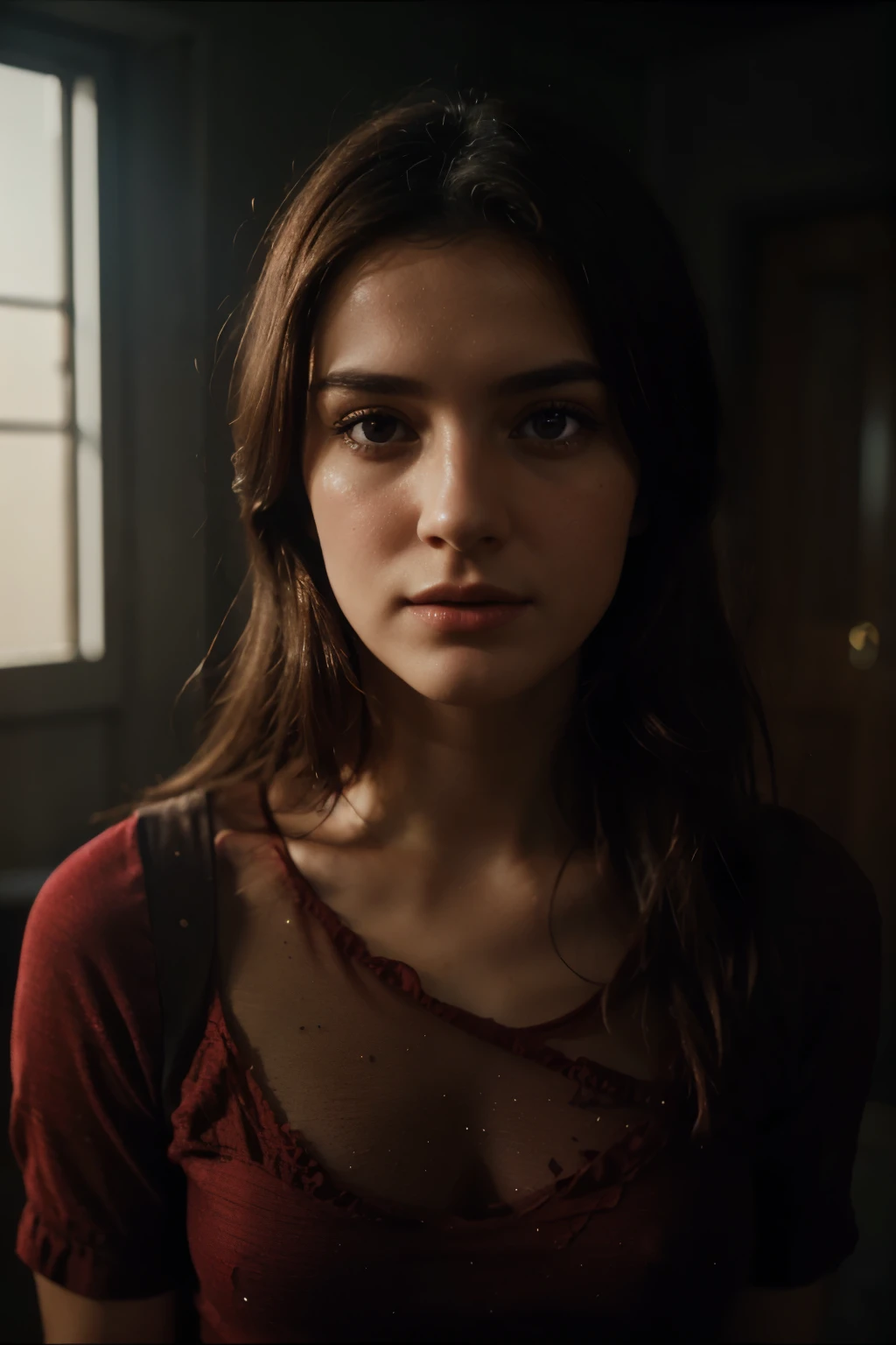 Engulfed By red, a portrait of a pretty french young woman, intricate detail, modern, 16k, digital art, artstation, cinematic lighting, vivid, professional 3d model analog film photo, a portrait of a pretty french young woman, faded film, desaturated, 35mm photo, grainy, vignette, vintage, Kodachrome, Lomography, stained, highly detailed, found footage . octane render, highly detailed, volumetric, dramatic lighting