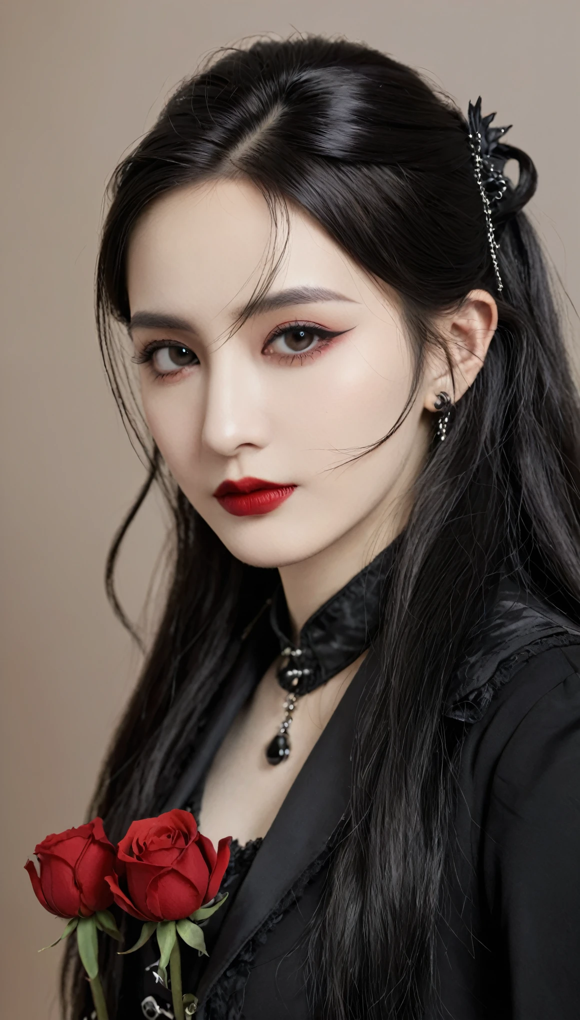 arafed woman in a black dress and sunglasses smoking a cigarette, photograph of a techwear woman, neo - noir style, in style of kar wai wong, in suit with black glasses, wearing black modern clothes, with cigar, gothic girl smoking a cigarette, high - end fashion photoshoot, inspired by Wang E, wearing in black clothes, with sunglass